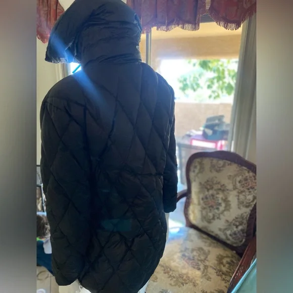 Moncler down puffer jacket black